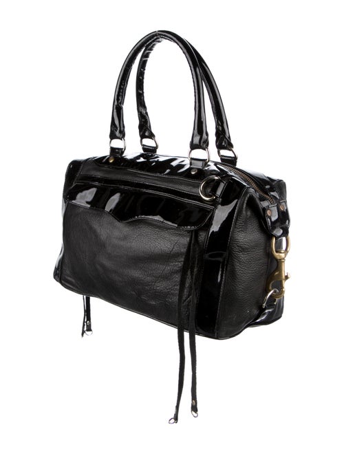 Rebecca Minkoff Patent Leather Trim Handle Bag