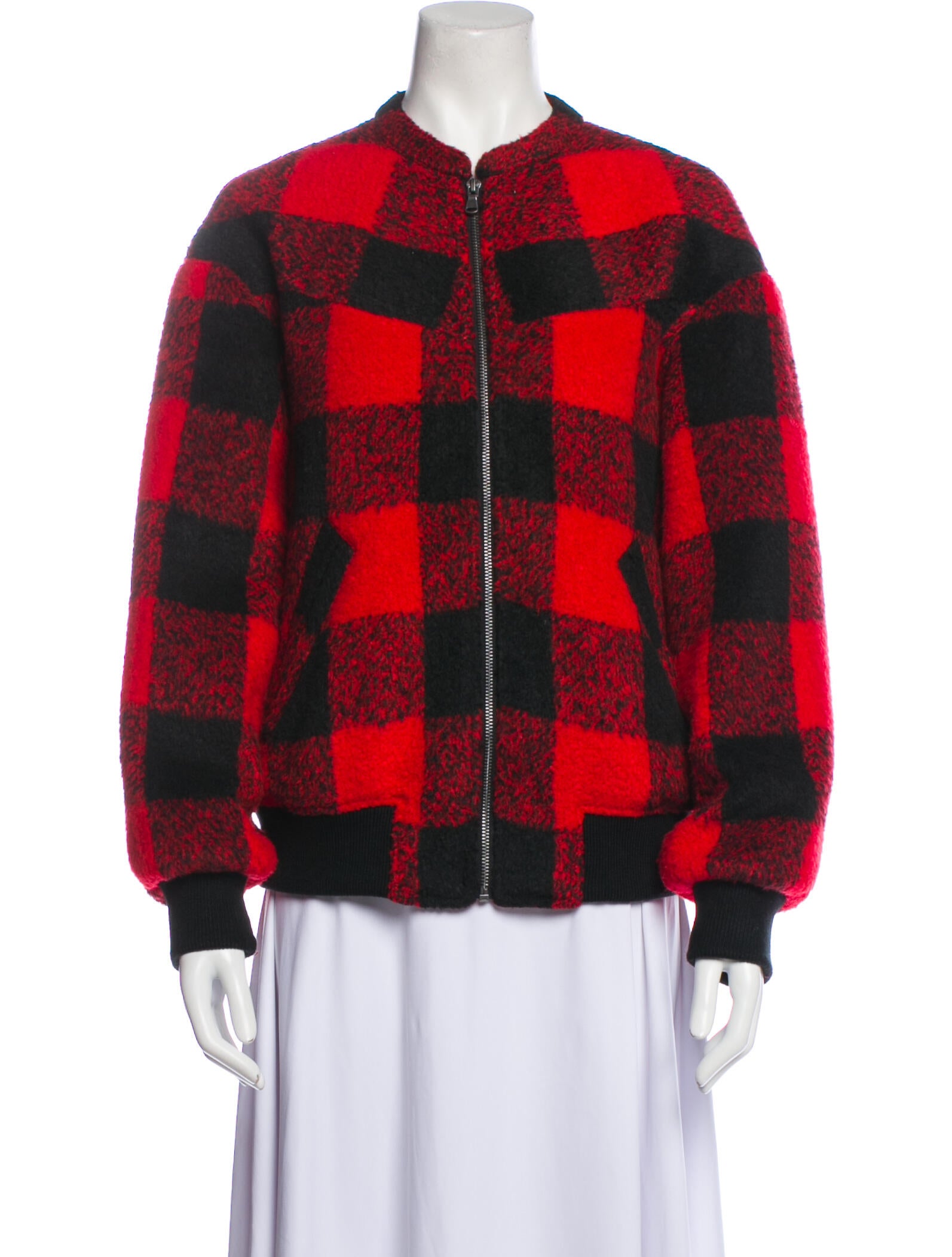 Rebecca Minkoff Plaid Print Jacket 