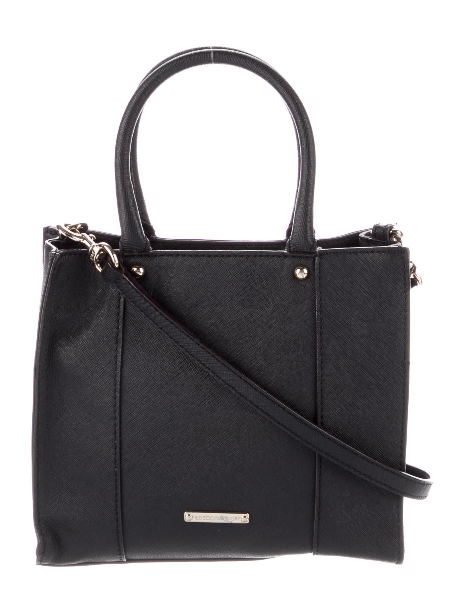 Rebecca Minkoff Leather Small Handle Bag Black Handle Bags, Handbags