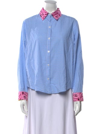 Romi Basha Striped Long Sleeve Button-Up Top