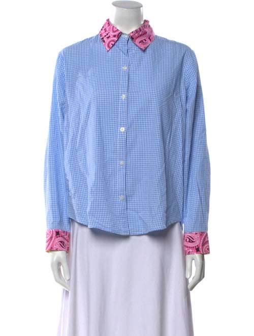 Romi Basha Striped Long Sleeve Button-Up Top