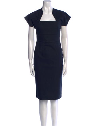 RM Square Neckline Midi Length Dress