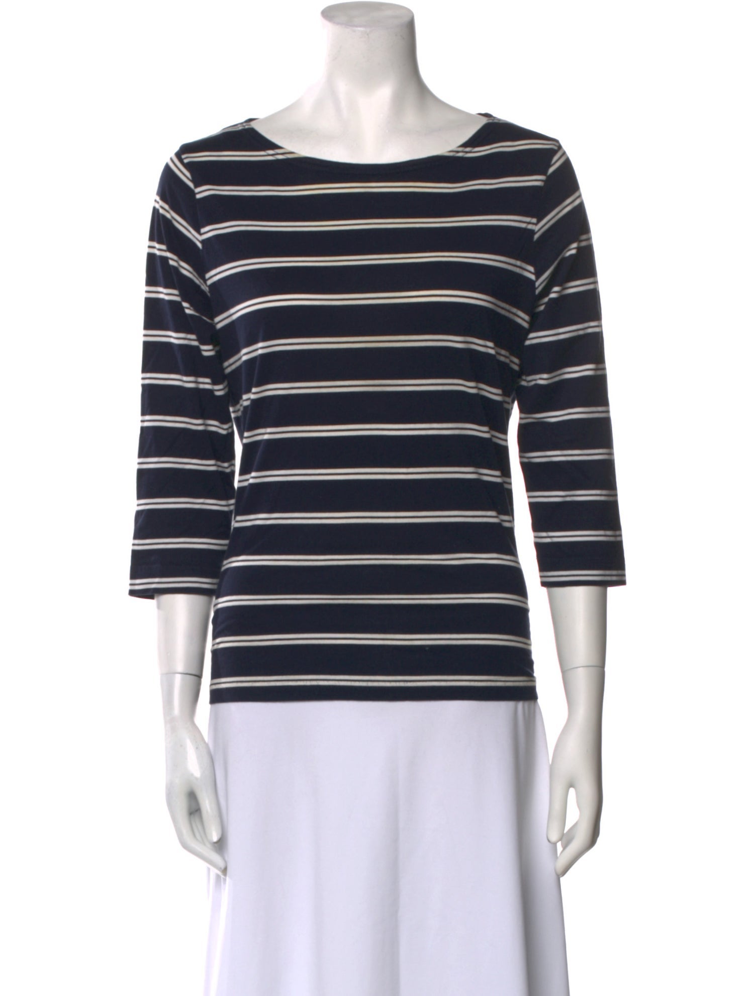 R.M. Williams Striped Bateau Neckline Top