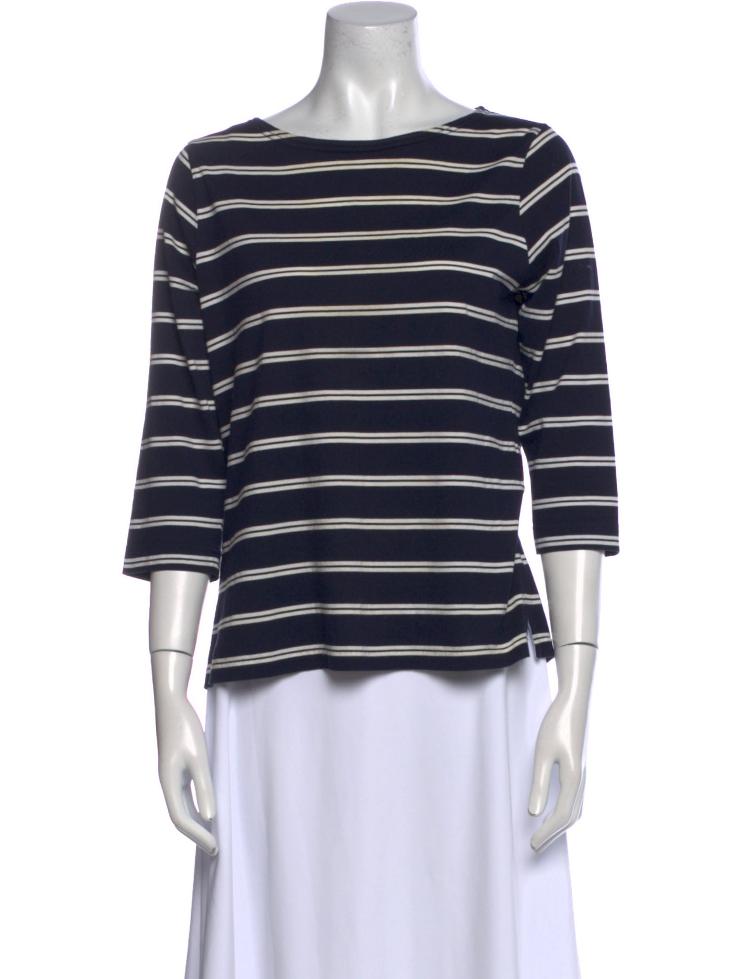 R.M. Williams Striped Bateau Neckline Top