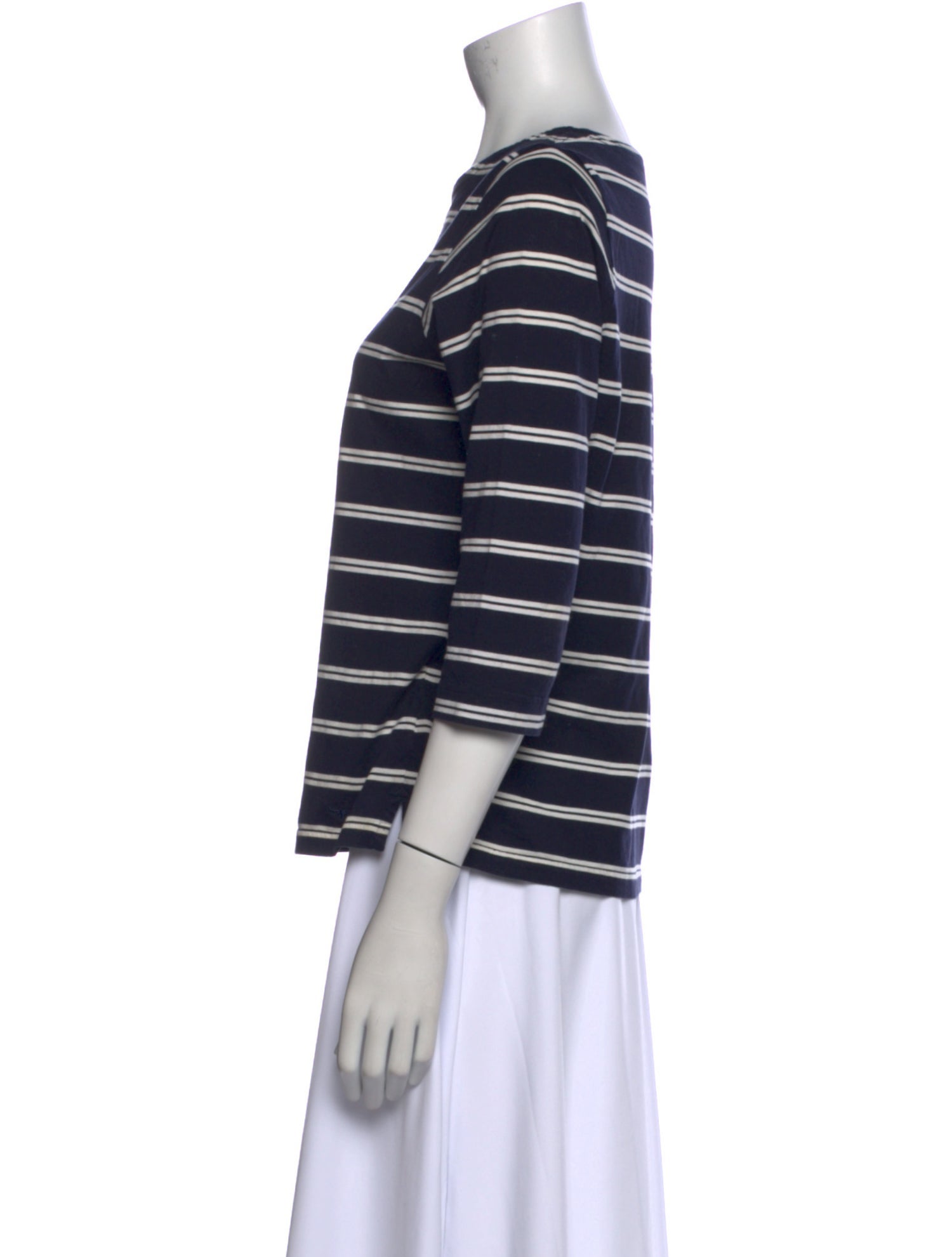 R.M. Williams Striped Bateau Neckline Top