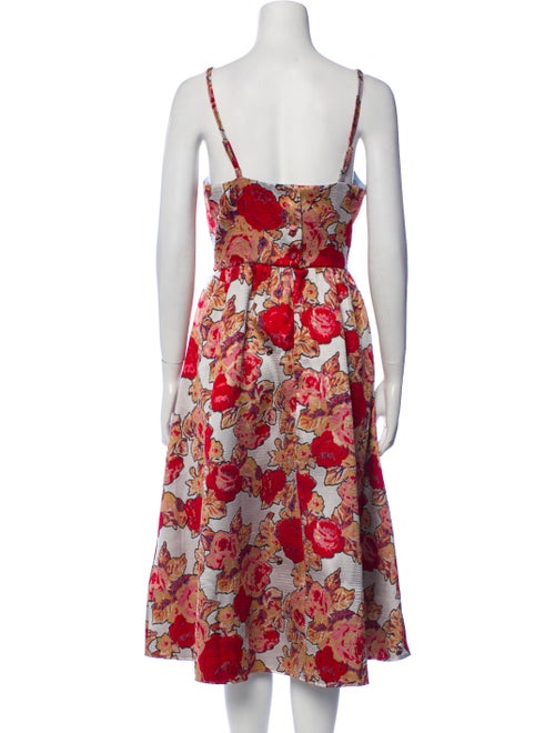 Rachel Antonoff Floral Print Midi Length Dress