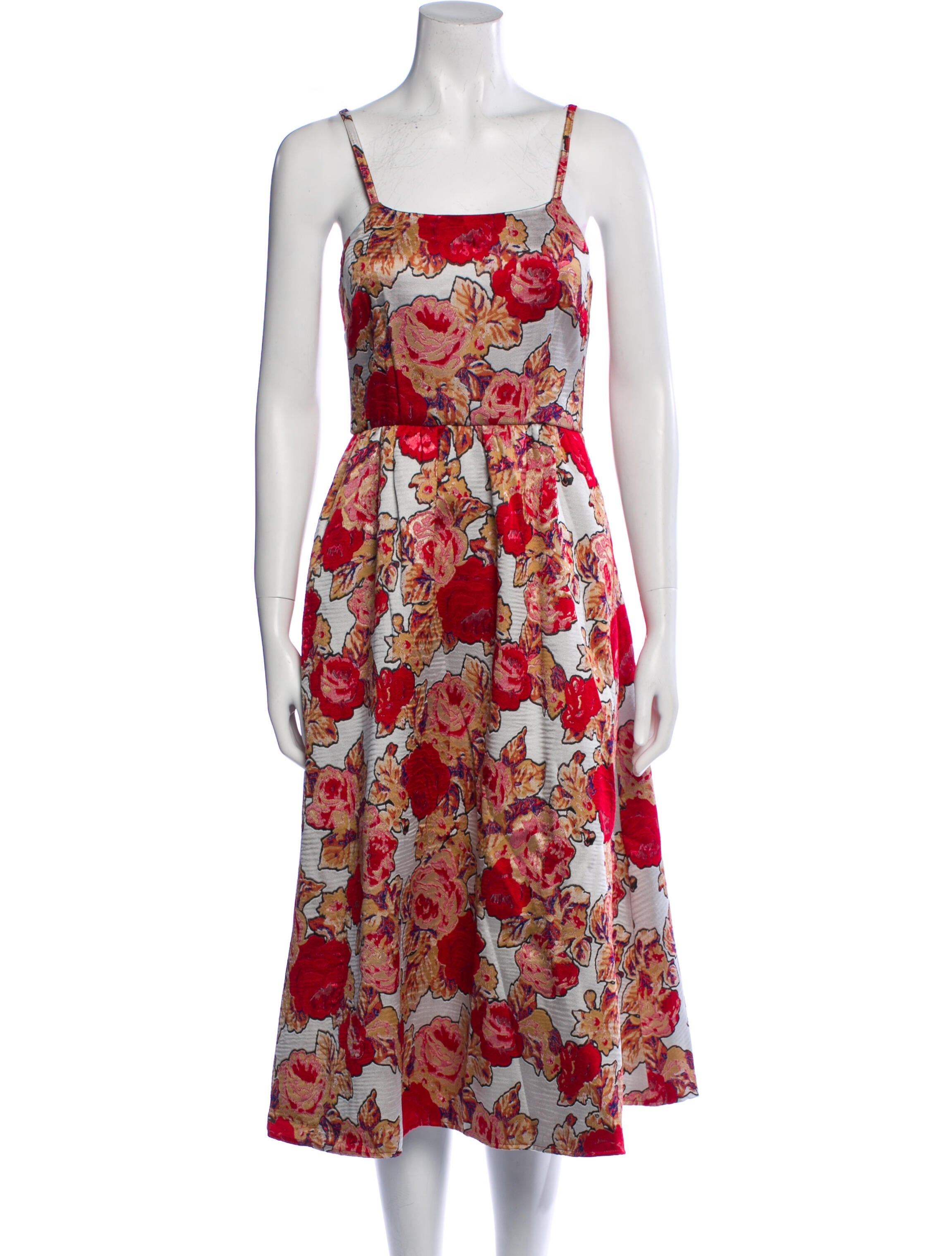 Rachel Antonoff Floral Print Midi Length Dress