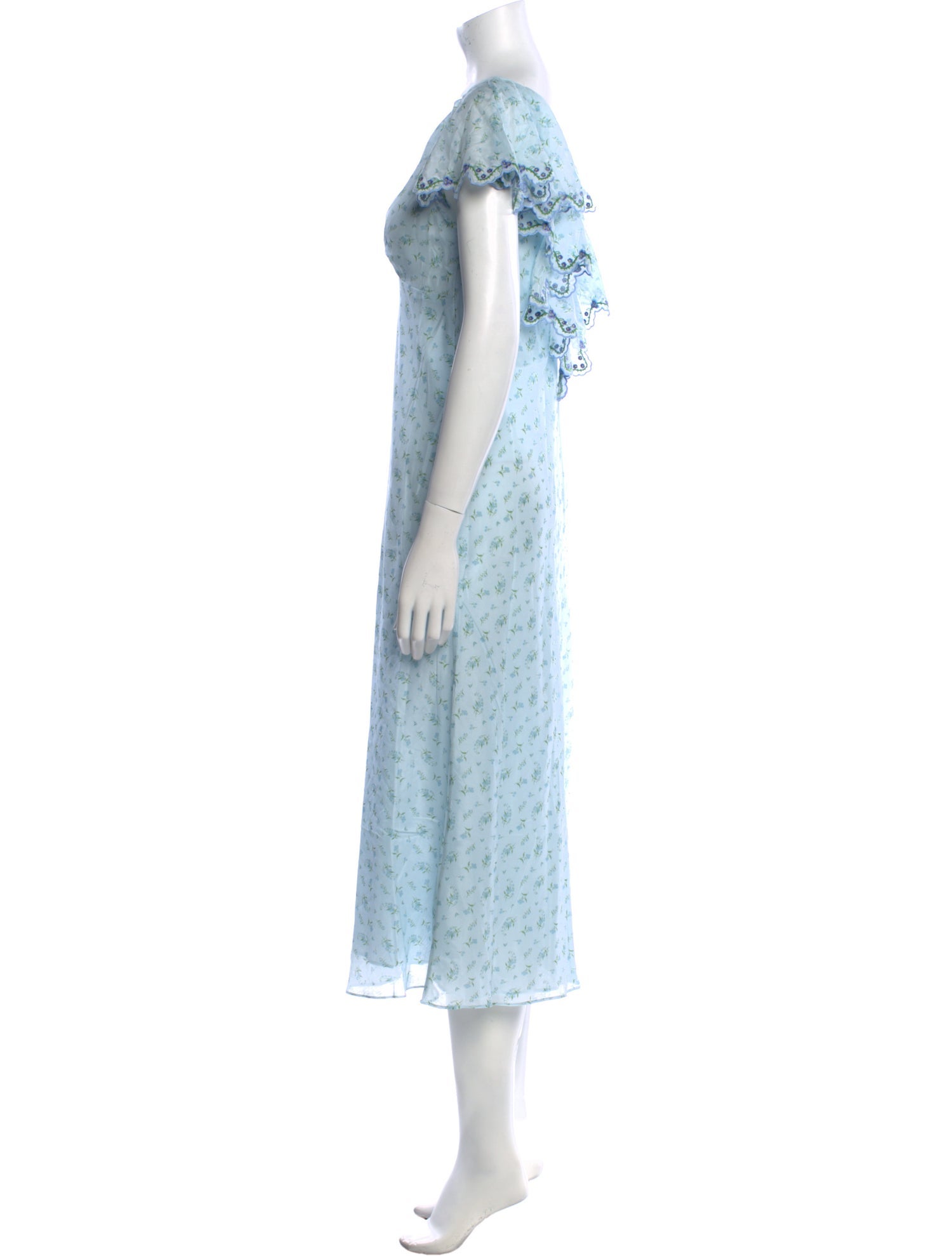 Rachel Antonoff Floral Print Long Dress