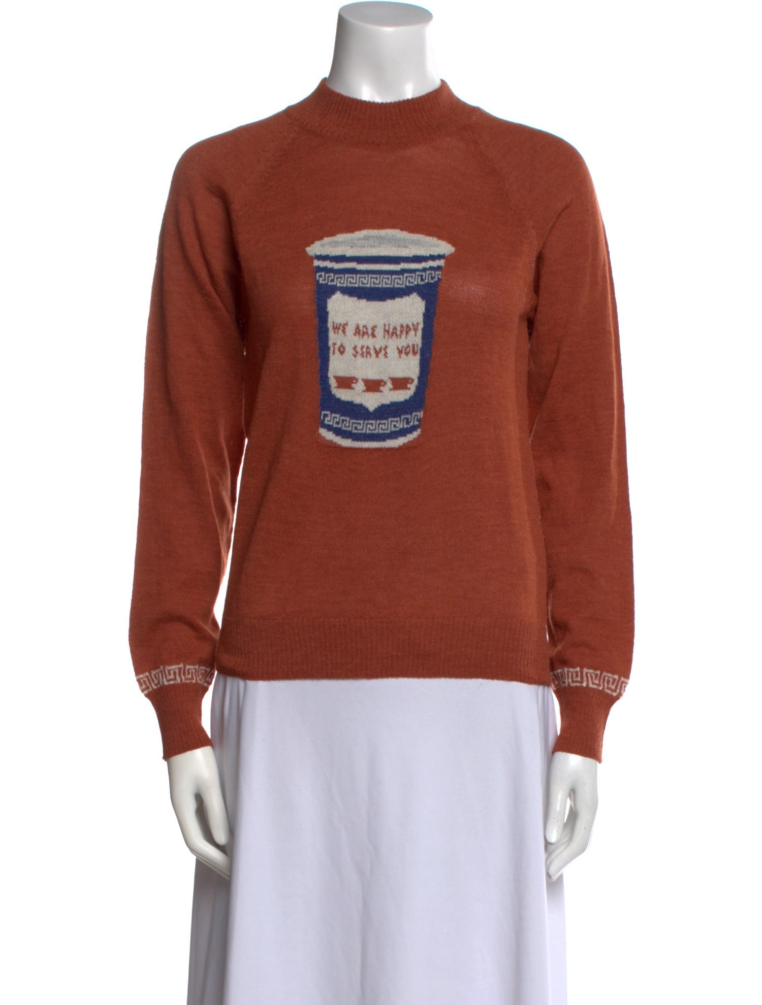 Rachel Antonoff Alpaca Graphic Print Sweater