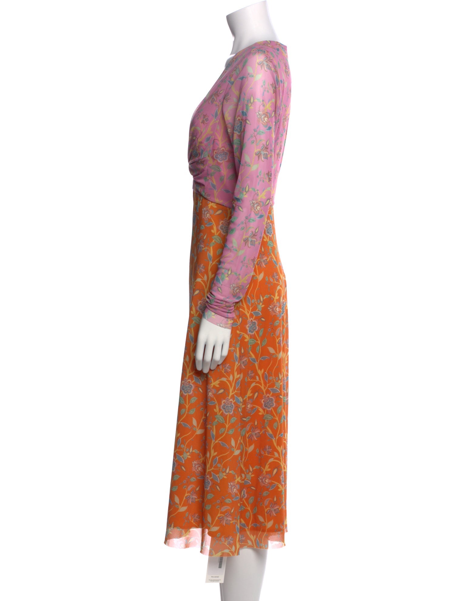 Rachel Antonoff Floral Print Midi Length Dress