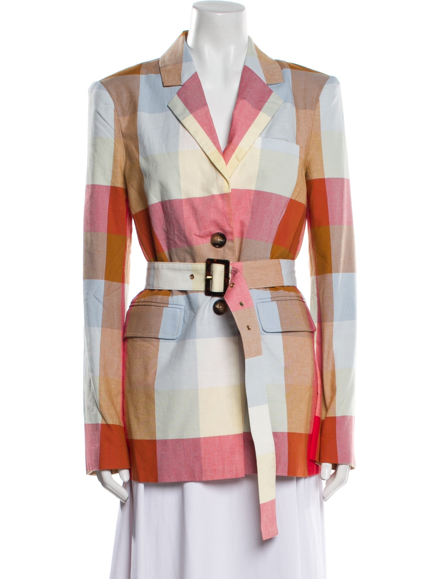 Rachel Antonoff Plaid Print Blazer