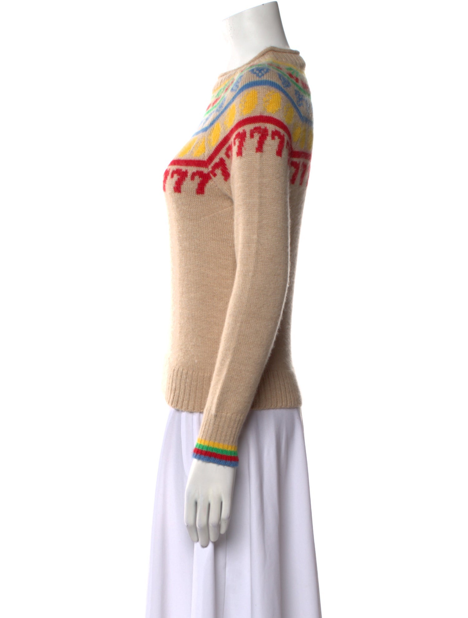 Rachel Antonoff Alpaca Graphic Print Sweater