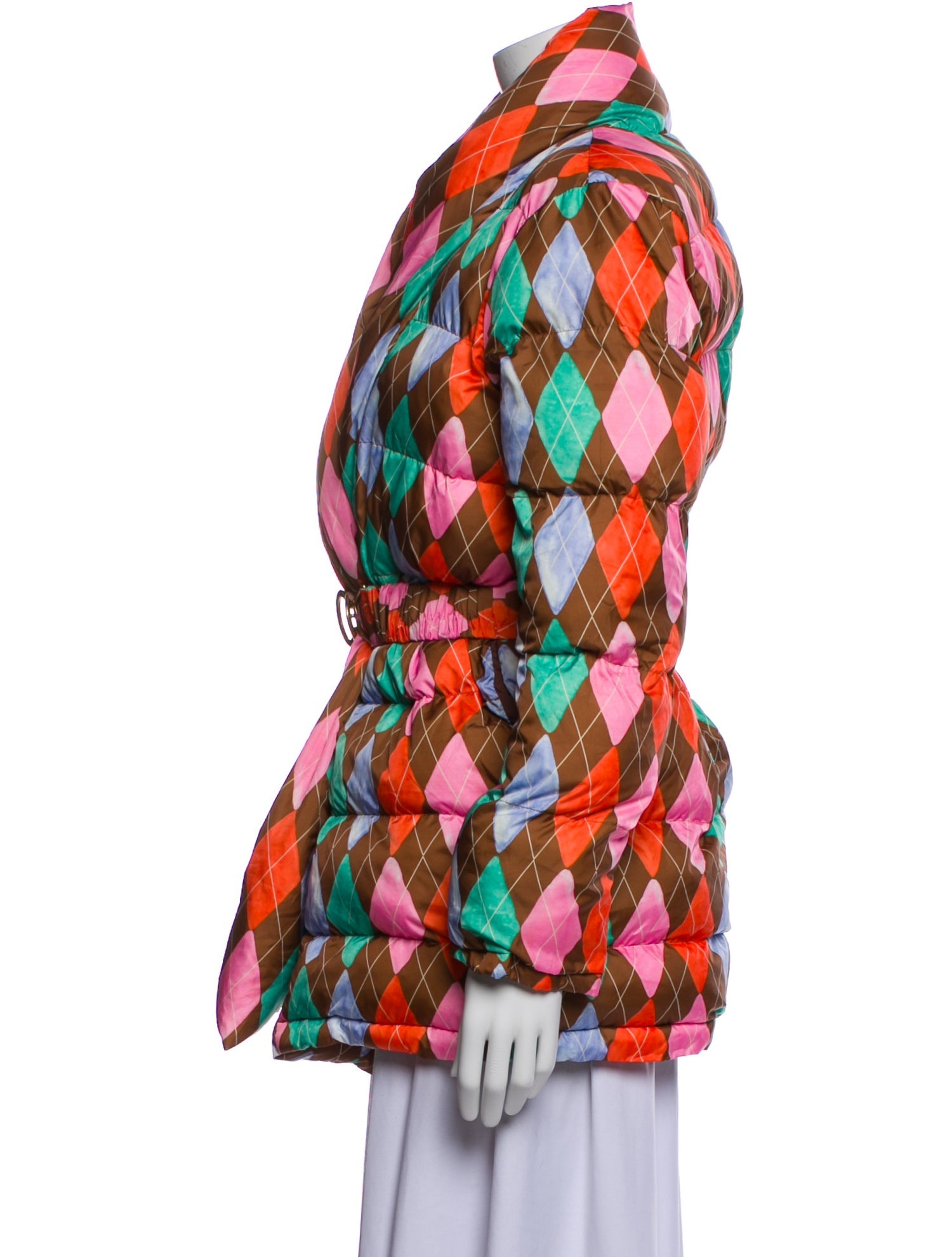 Rachel Antonoff Printed Faux Fur Jacket