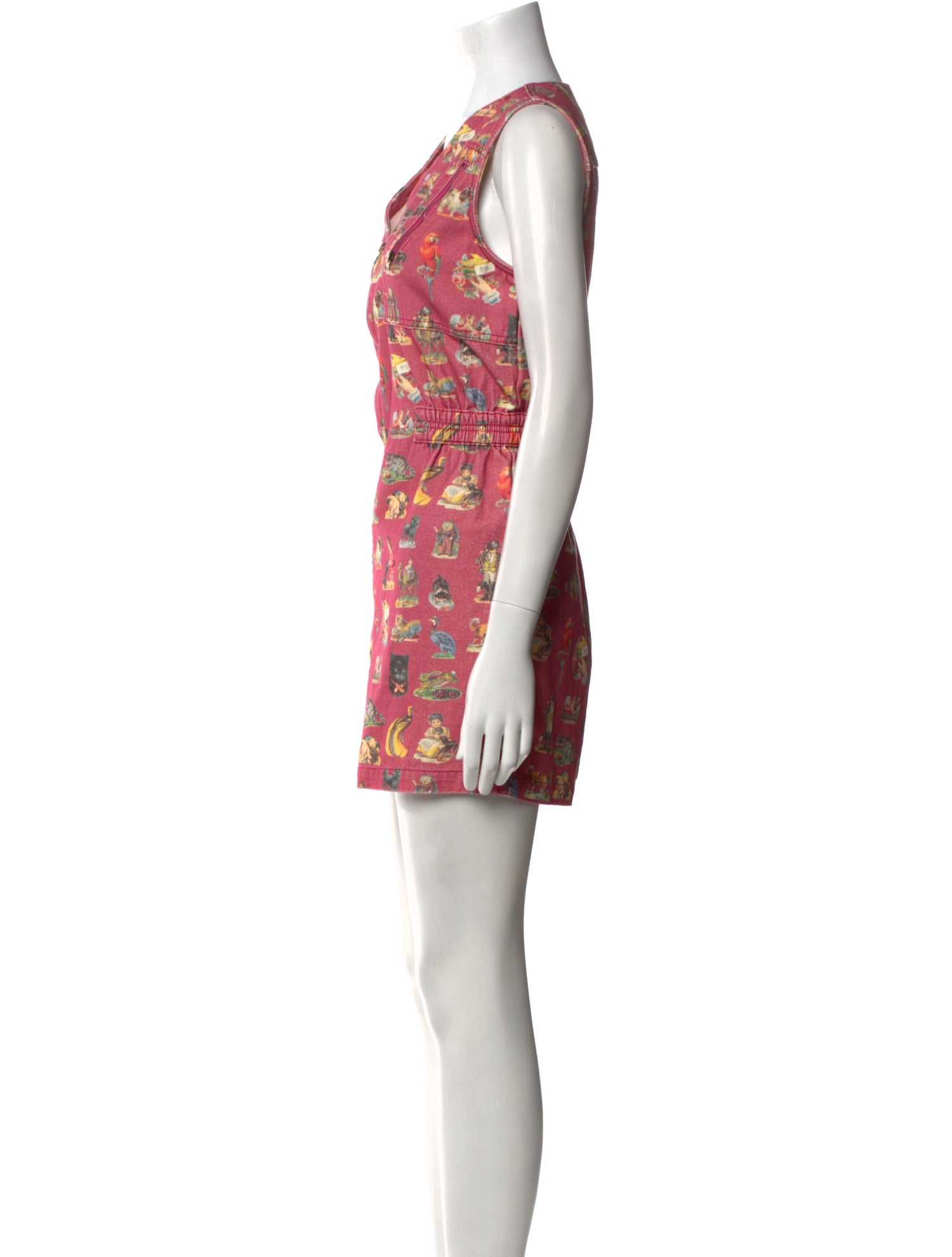 Rachel Antonoff Printed V-Neck Romper