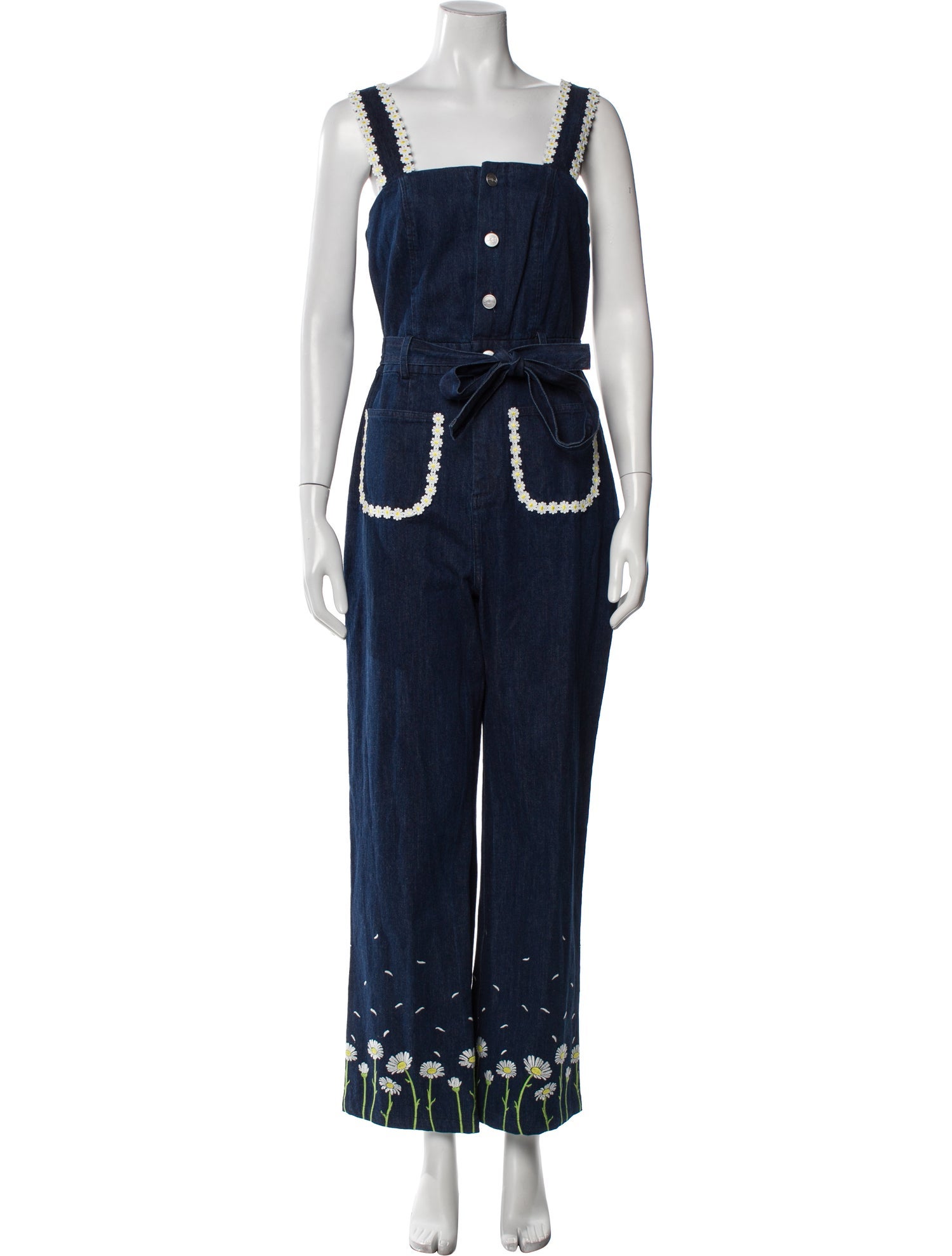 Rachel Antonoff Square Neckline Jumpsuit