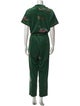 Rachel Antonoff Printed V-Neck Jumpsuit