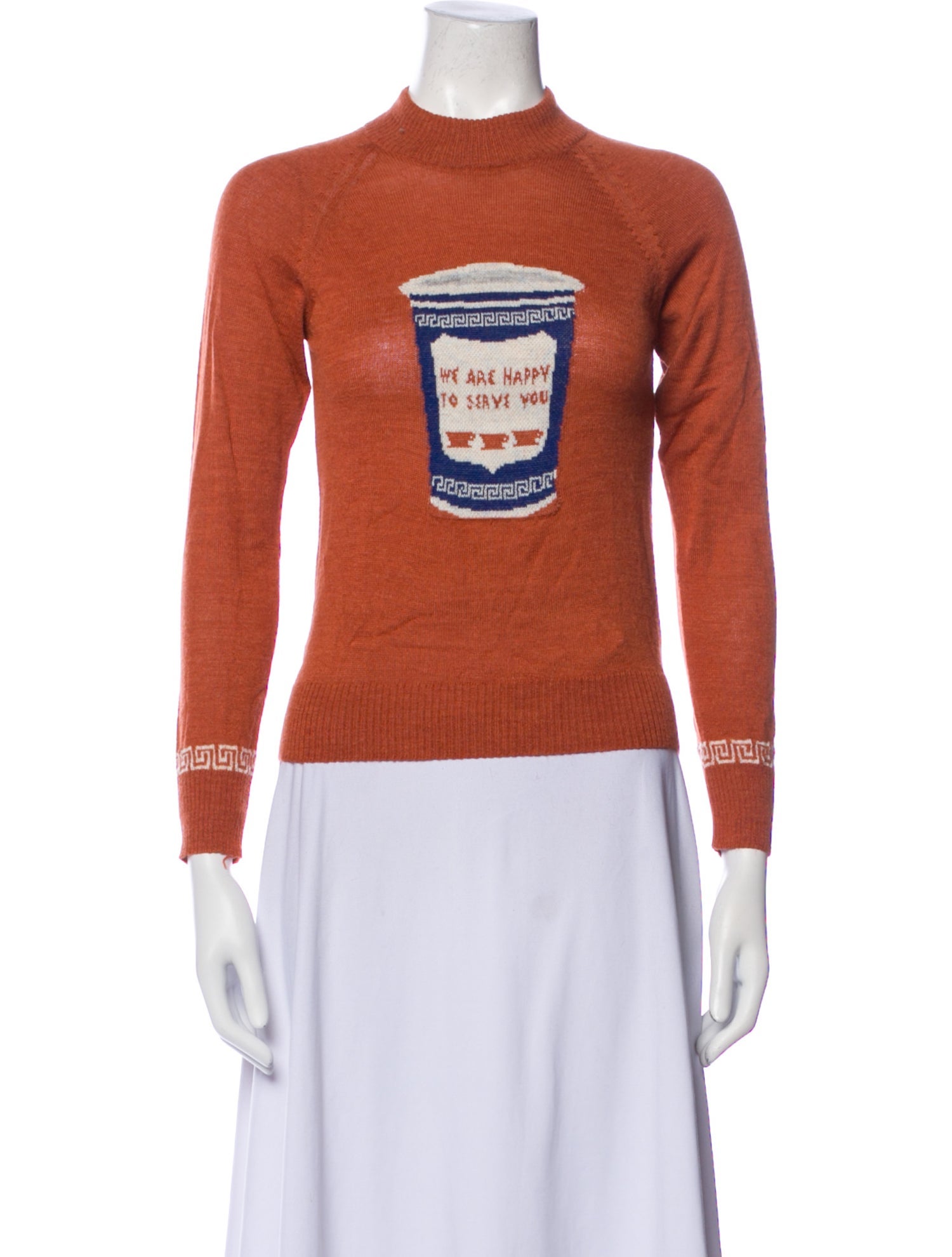 Rachel Antonoff Alpaca Graphic Print Sweater