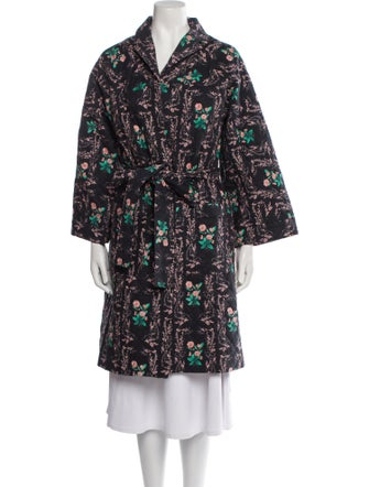 Rachel Antonoff Floral Print Coat