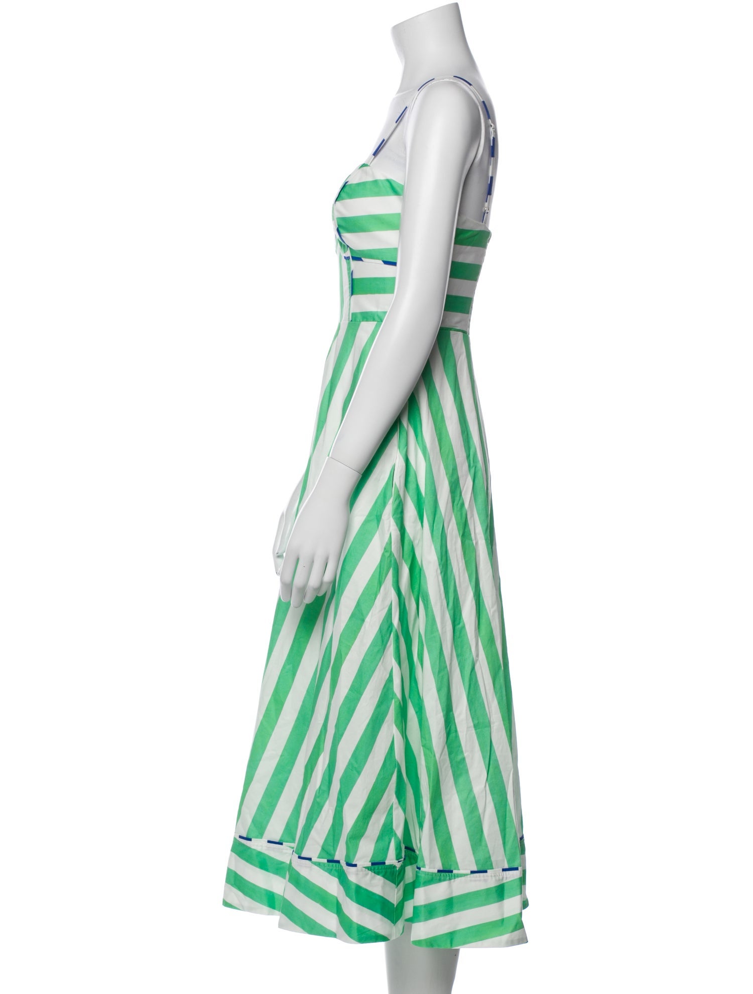 Rachel Antonoff Striped Midi Length Dress