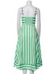 Rachel Antonoff Striped Midi Length Dress