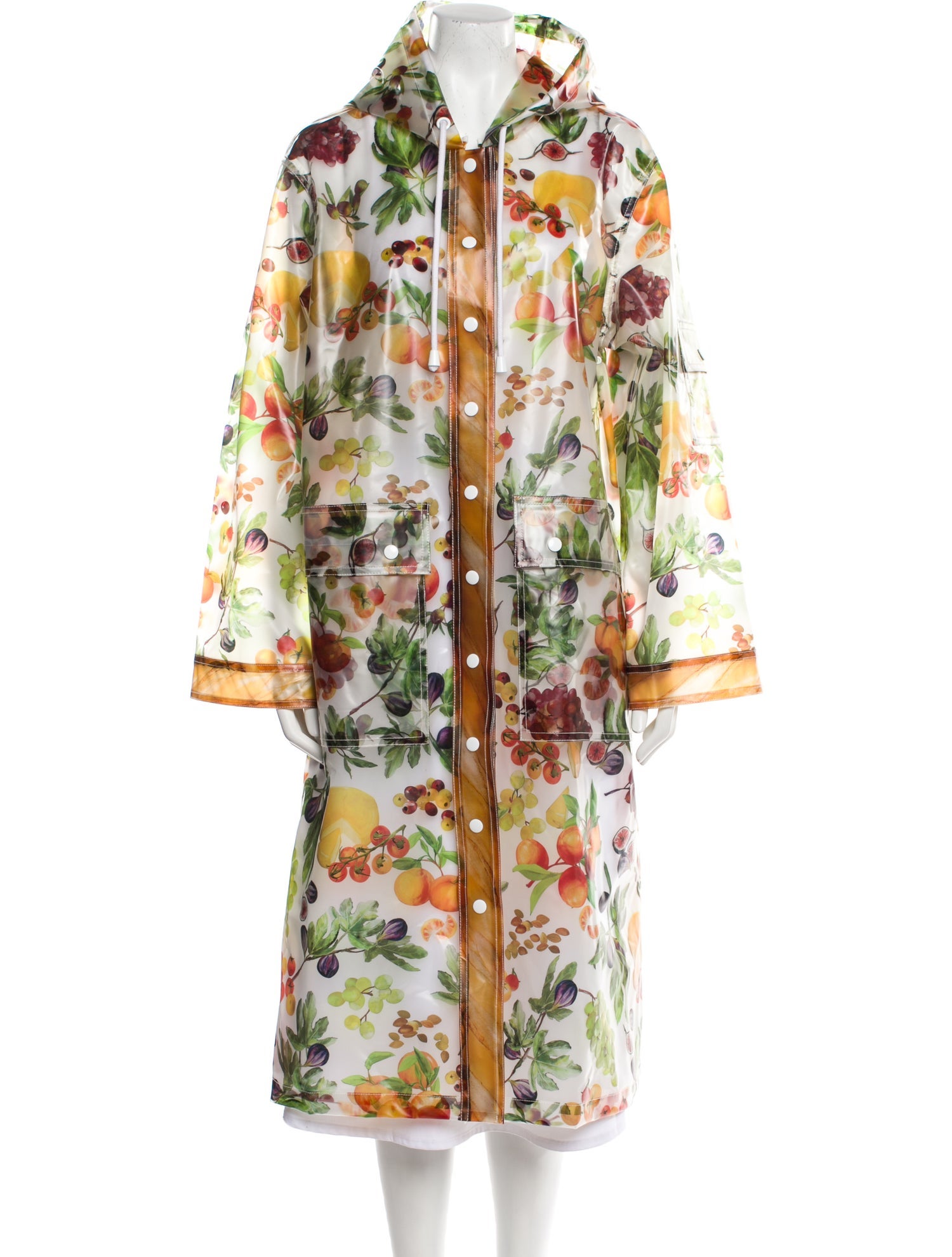 Rachel Antonoff Floral Print Fur Coat