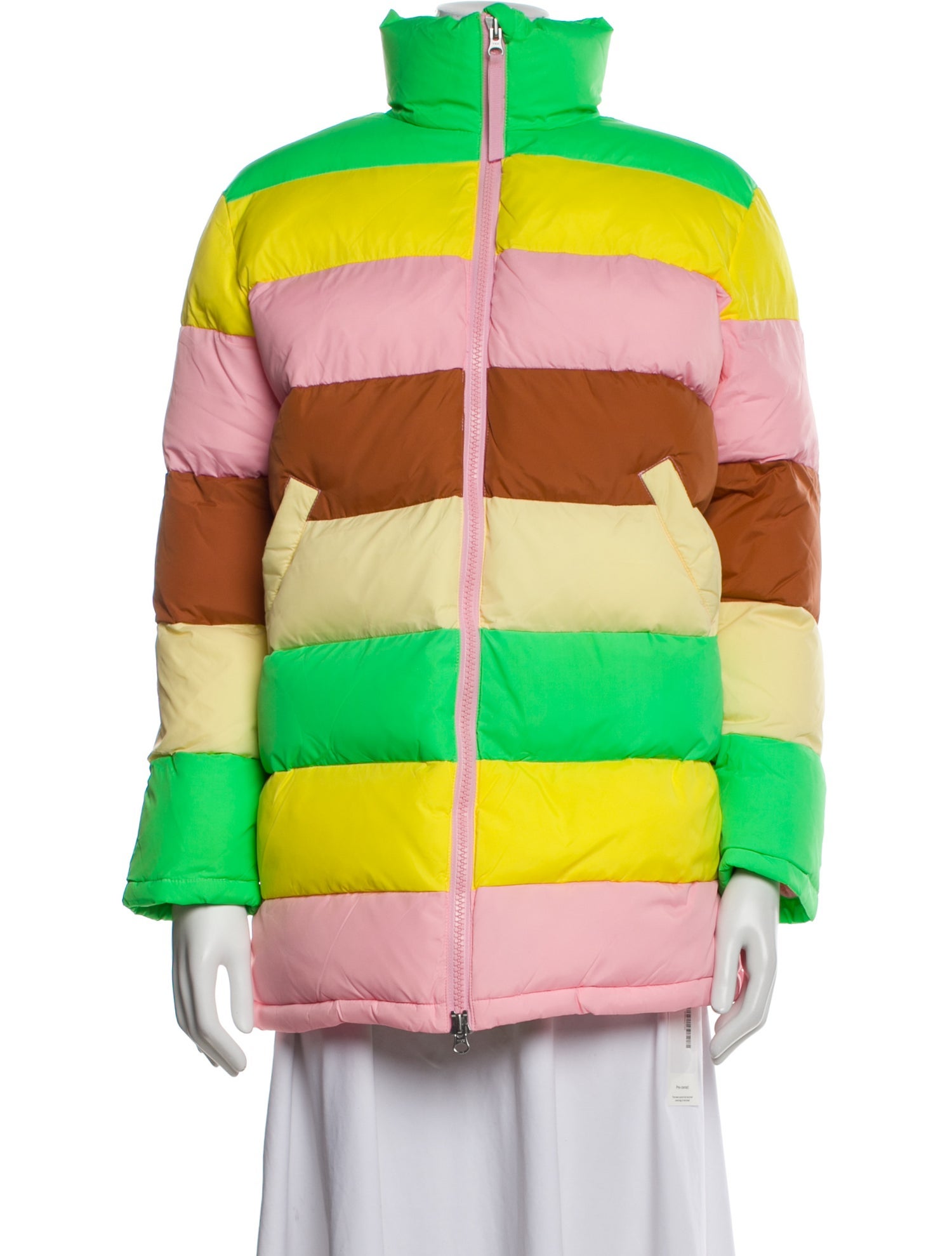 Rachel Antonoff Nylon Striped Jacket