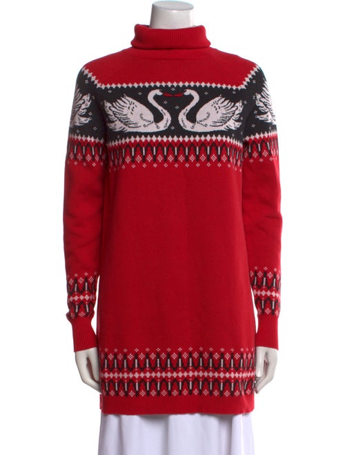 Rachel Antonoff Printed Turtleneck Sweater
