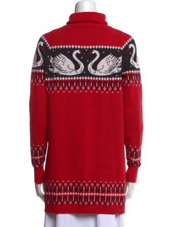 Rachel Antonoff Printed Turtleneck Sweater