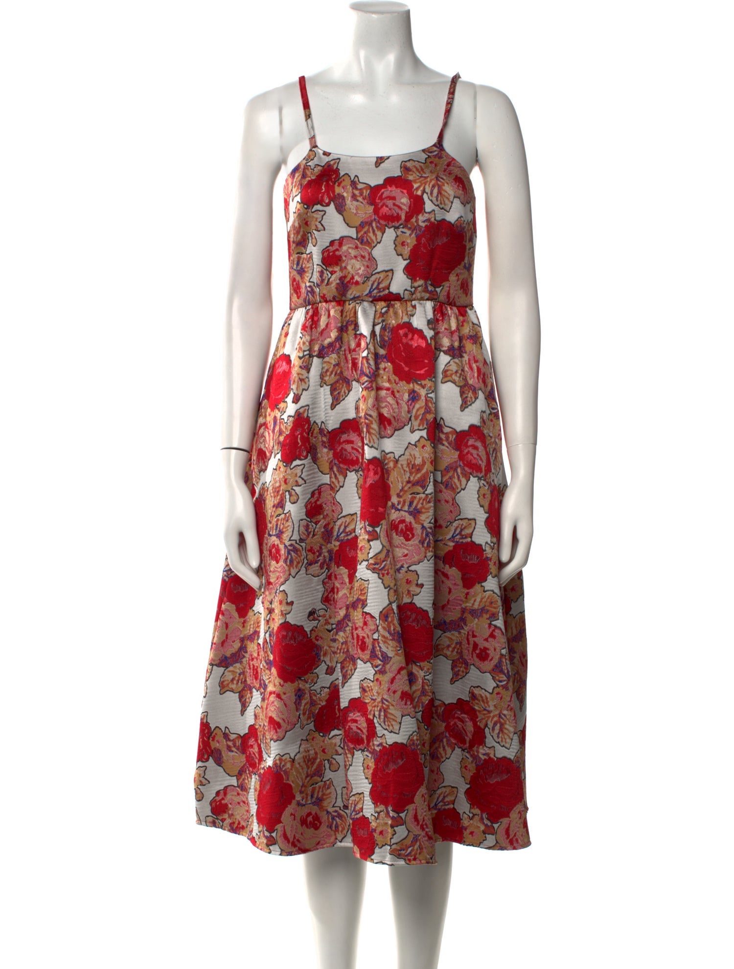 Rachel Antonoff Floral Print Midi Length Dress