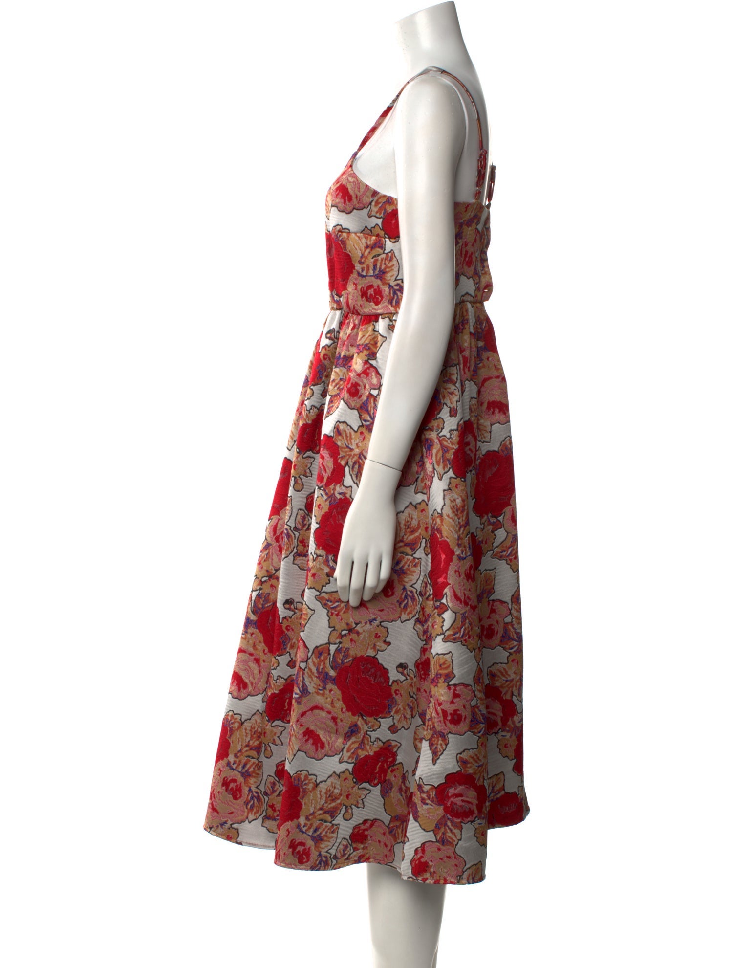 Rachel Antonoff Floral Print Midi Length Dress