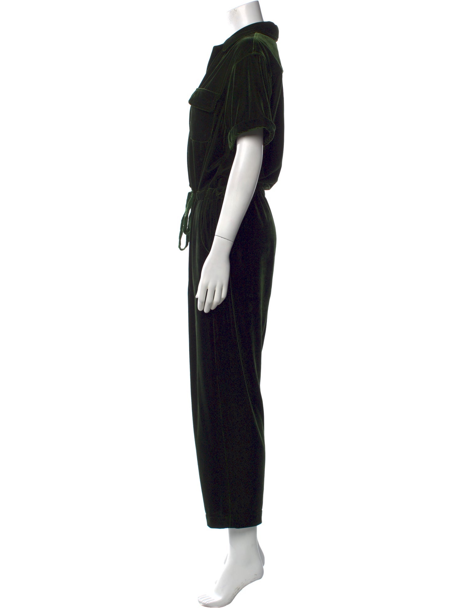 Rachel Antonoff Velour V-Neck Jumpsuit