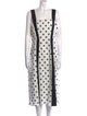 Rachel Antonoff Polka Dot Print Midi Length Dress