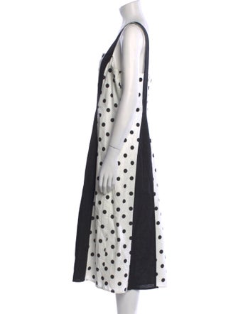 Rachel Antonoff Polka Dot Print Midi Length Dress