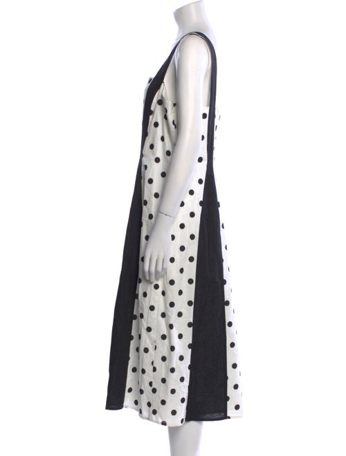 Rachel Antonoff Polka Dot Print Midi Length Dress