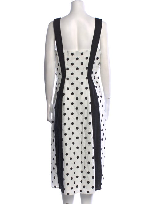 Rachel Antonoff Polka Dot Print Midi Length Dress