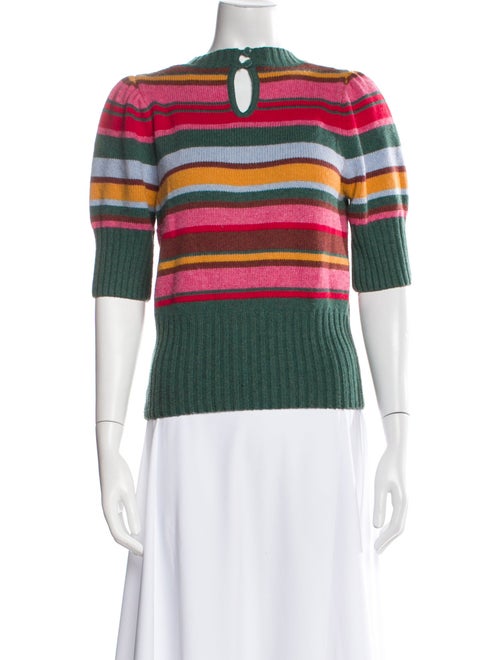 Rachel Antonoff Striped Crew Neck Sweater