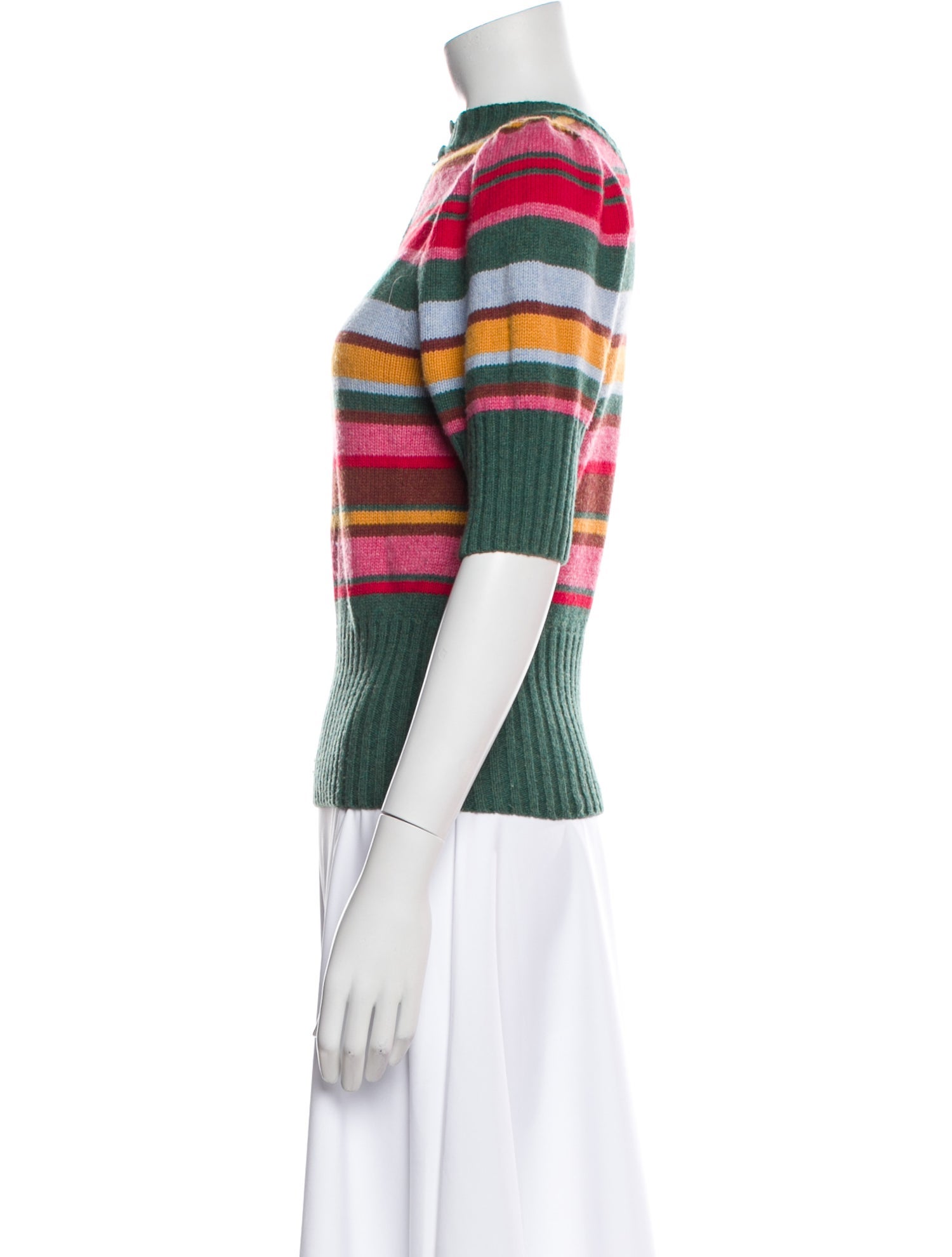 Rachel Antonoff Striped Crew Neck Sweater