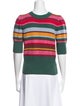 Rachel Antonoff Striped Crew Neck Sweater