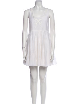 Rachel Antonoff Scoop Neck Mini Dress