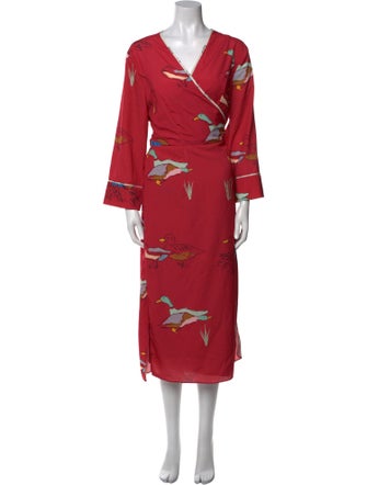 Rachel Antonoff Floral Print Long Dress