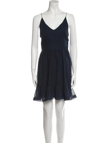 Ranna Gill Dresses V-Neck Mini Dress us4 | S