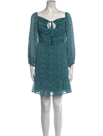 Ranna Gill Dresses Floral Print Mini Dress XS