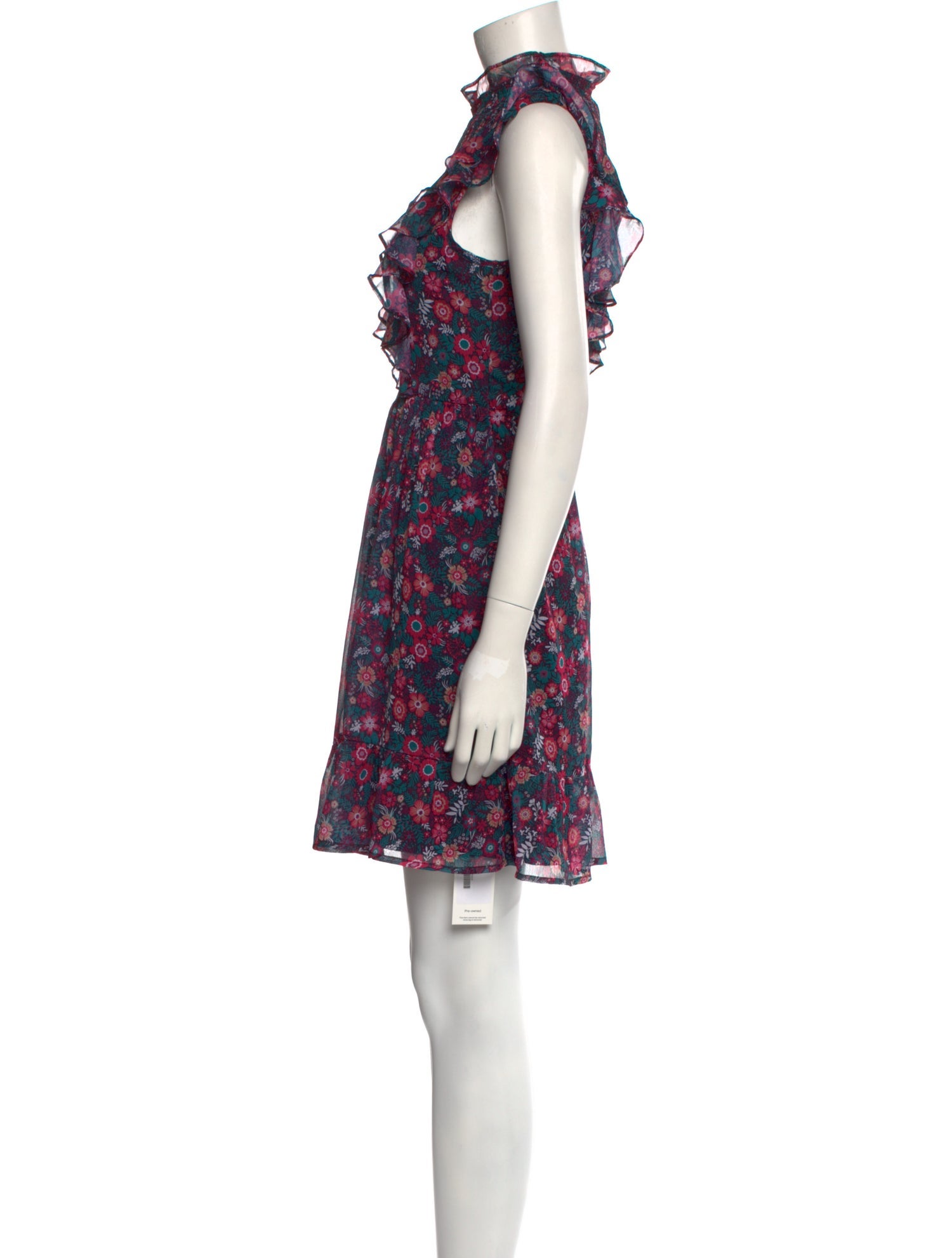 Ranna Gill Floral Print Mini Dress