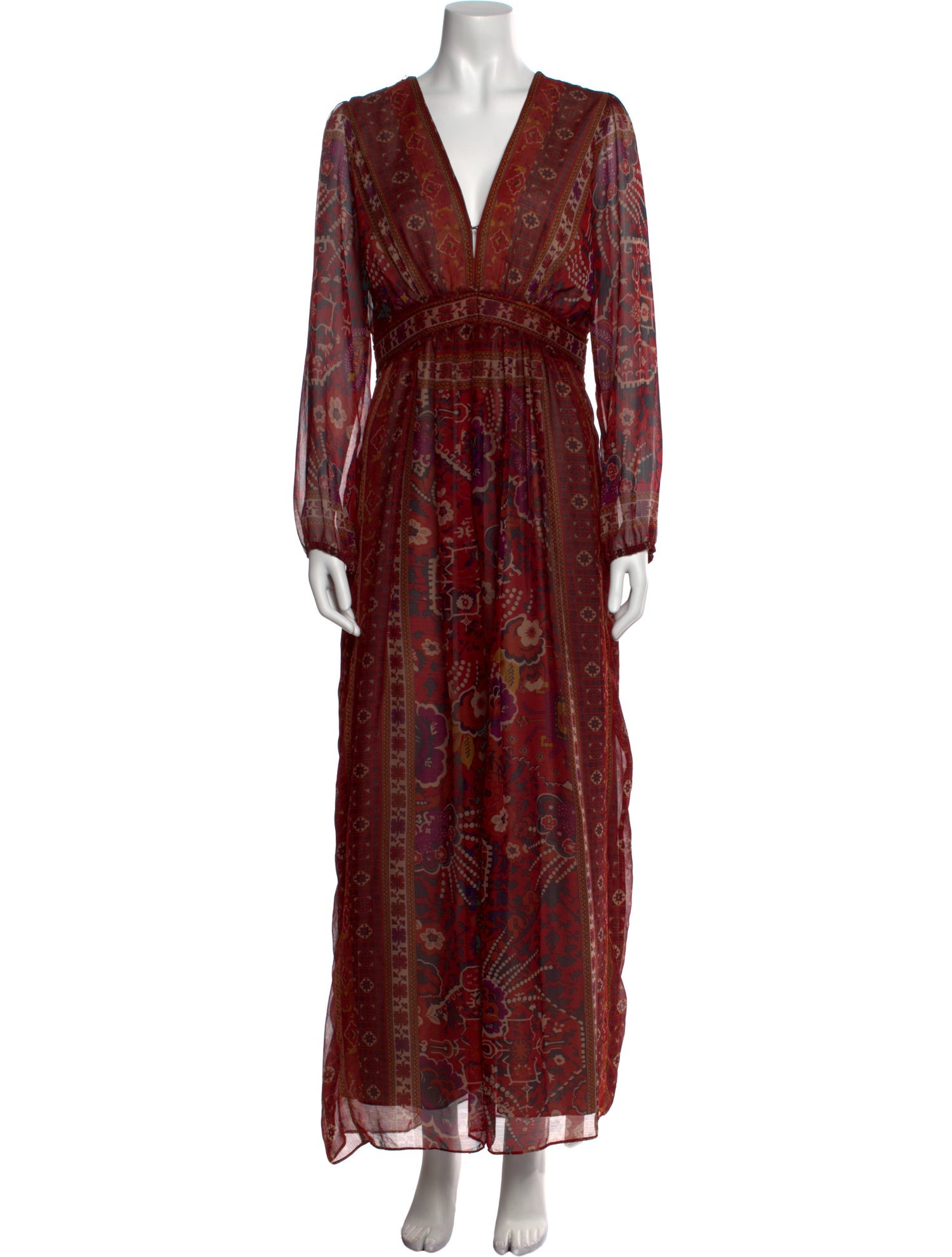 Ranna Gill Paisley Print Long Dress