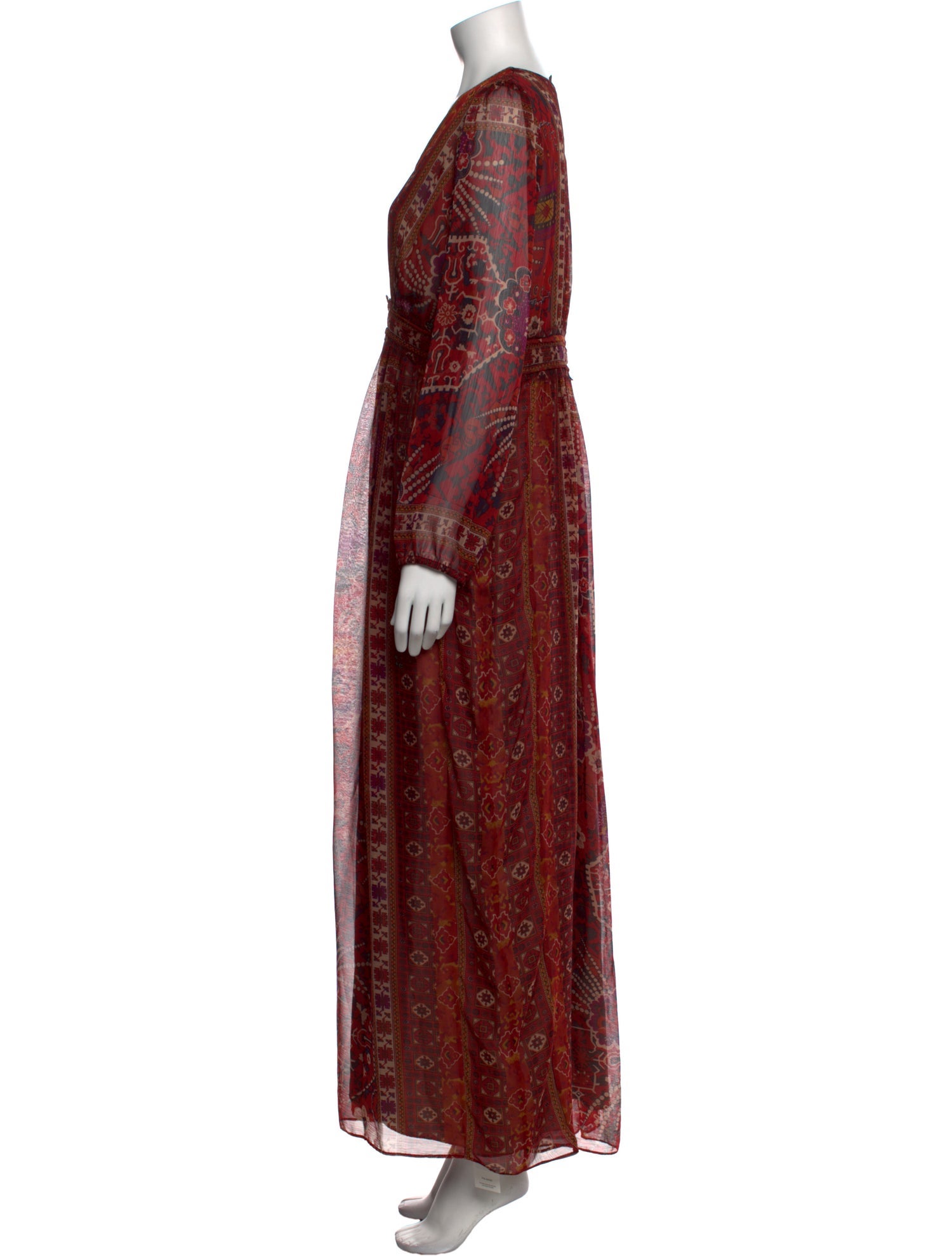 Ranna Gill Paisley Print Long Dress