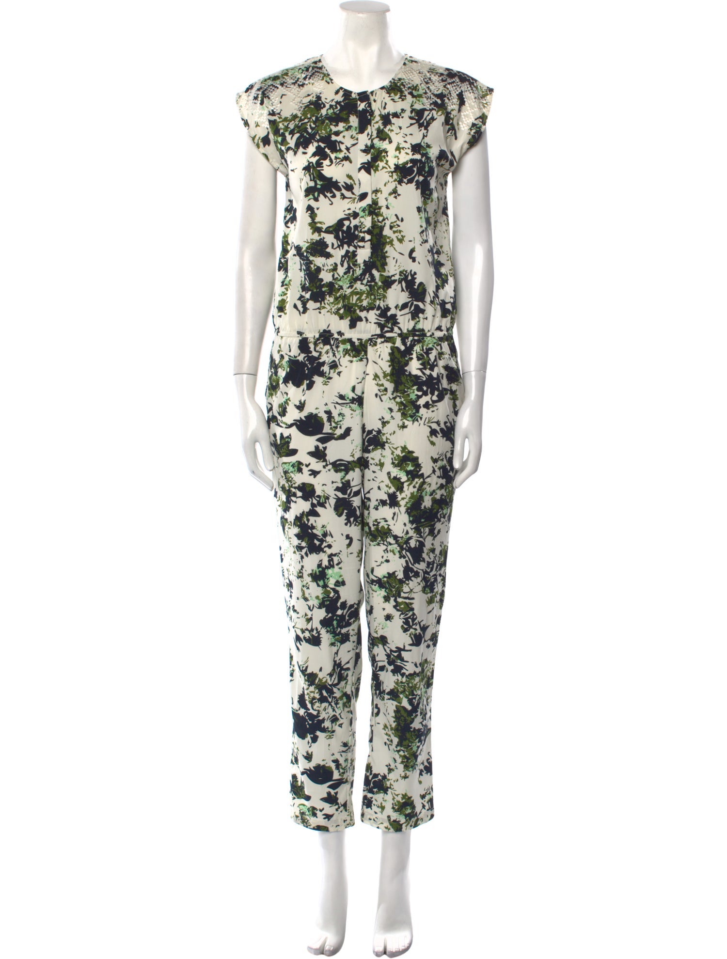 Ranna Gill Printed Crew Neck Jumpsuit