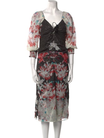 Ranna Gill Printed Midi Length Dress
