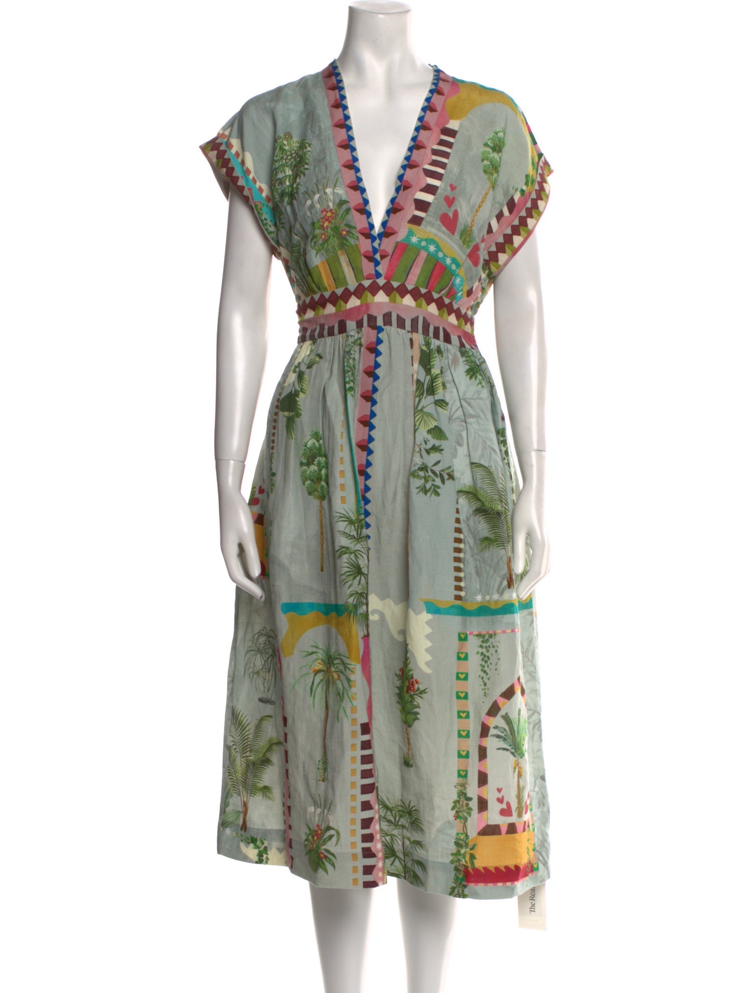 Ranna Gill Linen Midi Length Dress w/ Tags