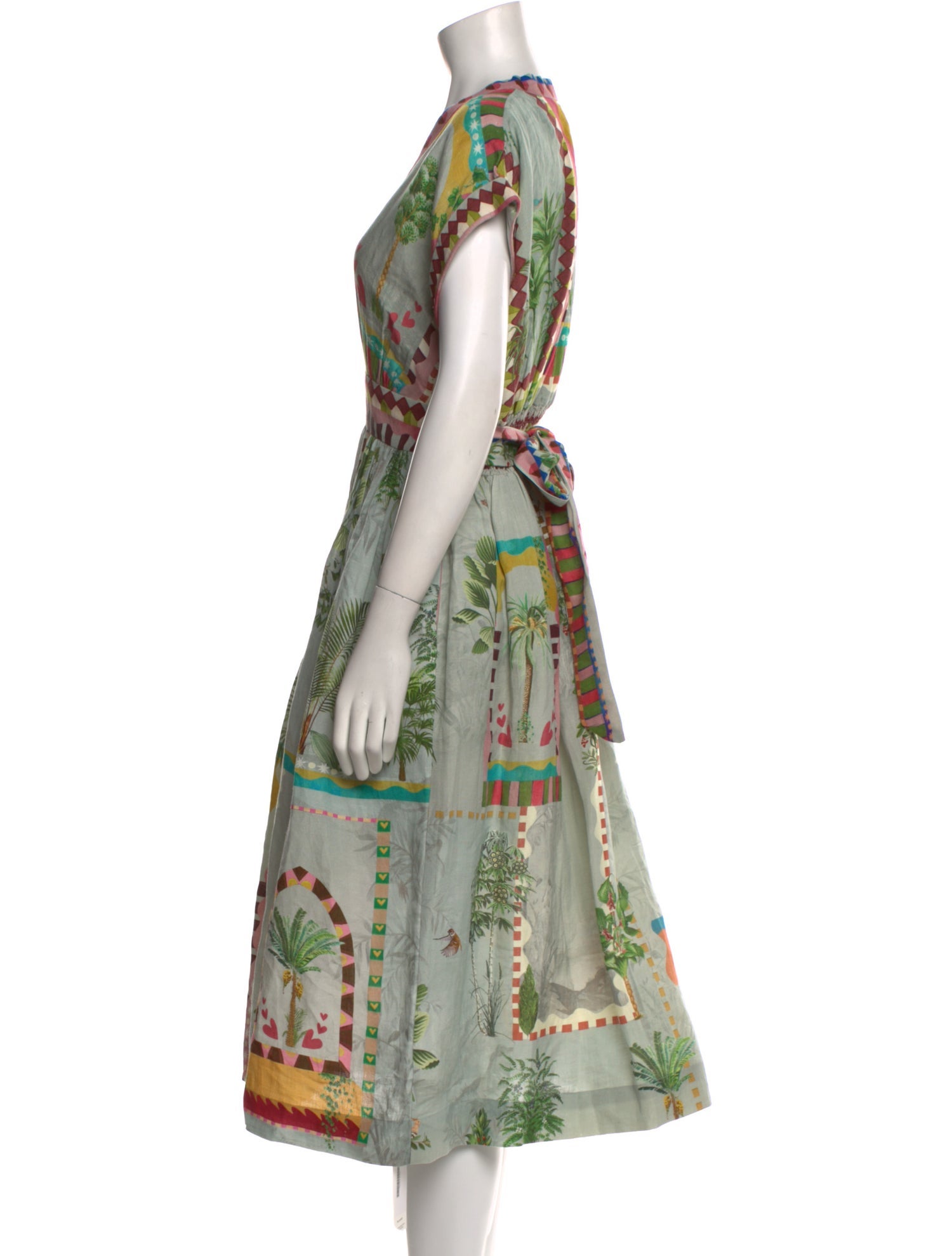 Ranna Gill Linen Midi Length Dress w/ Tags