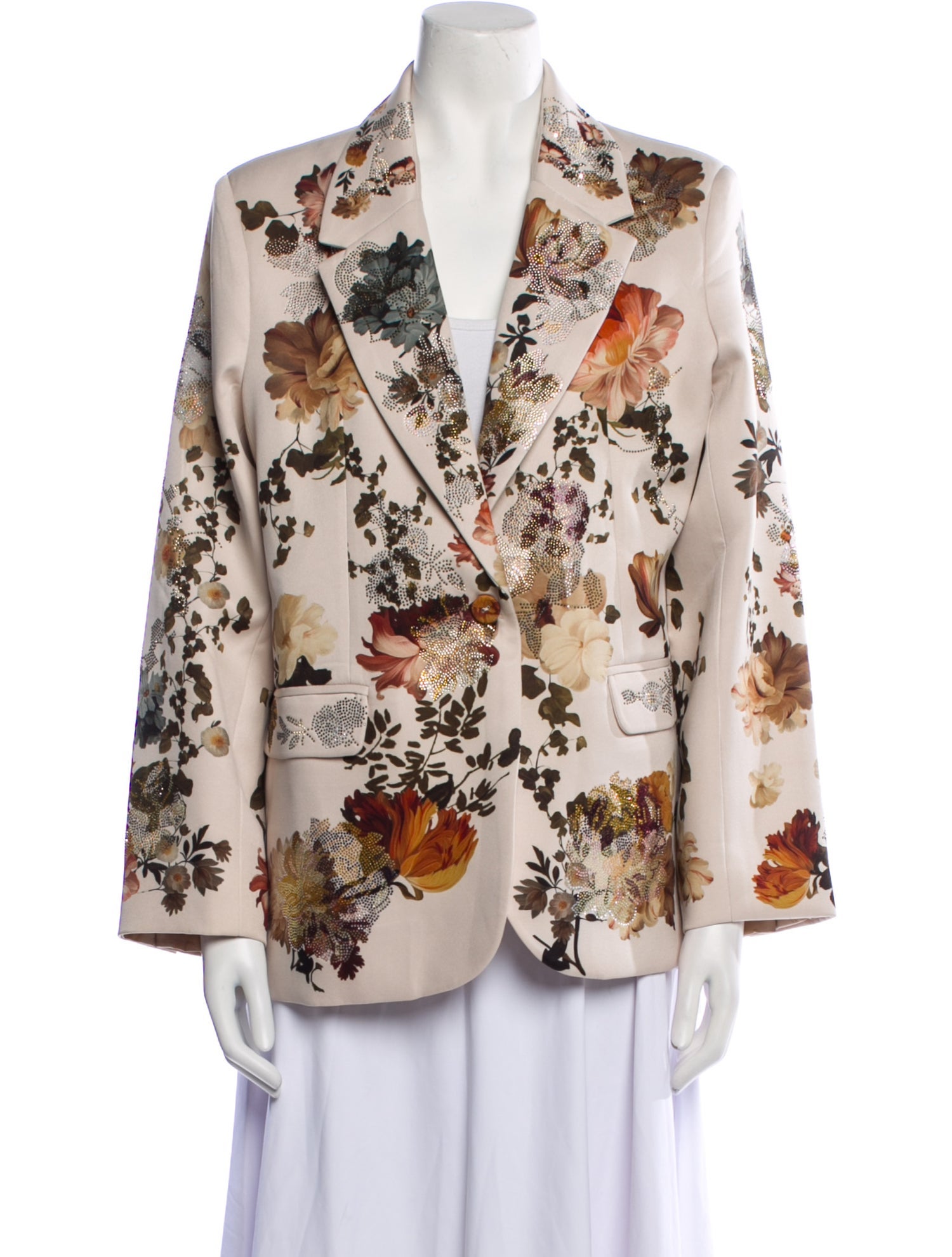 Ranna Gill Floral Print Blazer w/ Tags